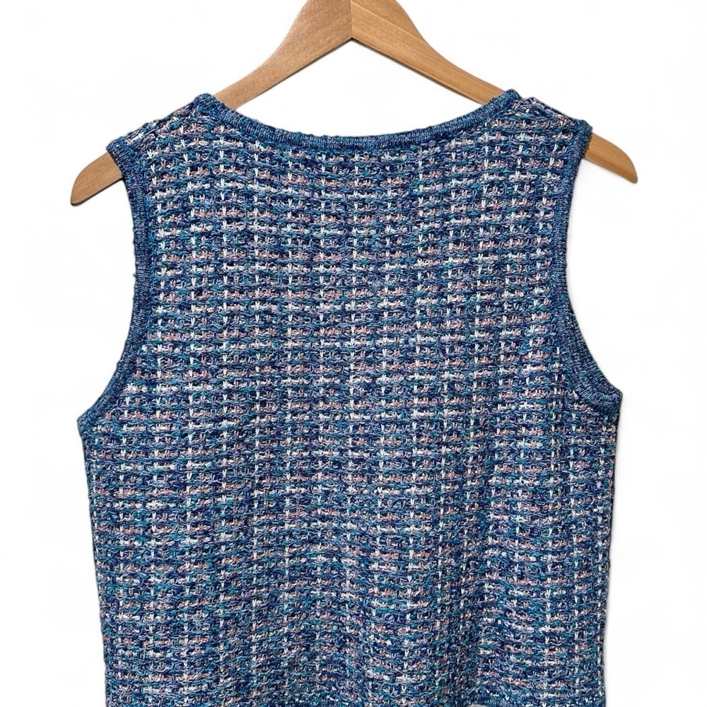 Zara Blue Metallic Thread Knit Top - Picture 7 of 10